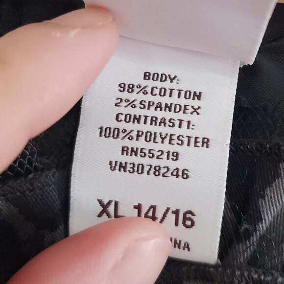 Harajuku Mini Girls Black and Gray Leopard Print Dress Size 14/16 - Picture 12 of 14